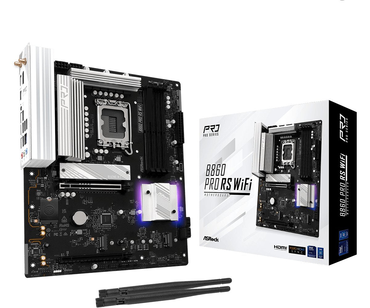 EAN 4711581490239 - Asrock B860 Pro RS WiFi Intel B860 LGA 1851 (Socket V1) ATX imagen 1