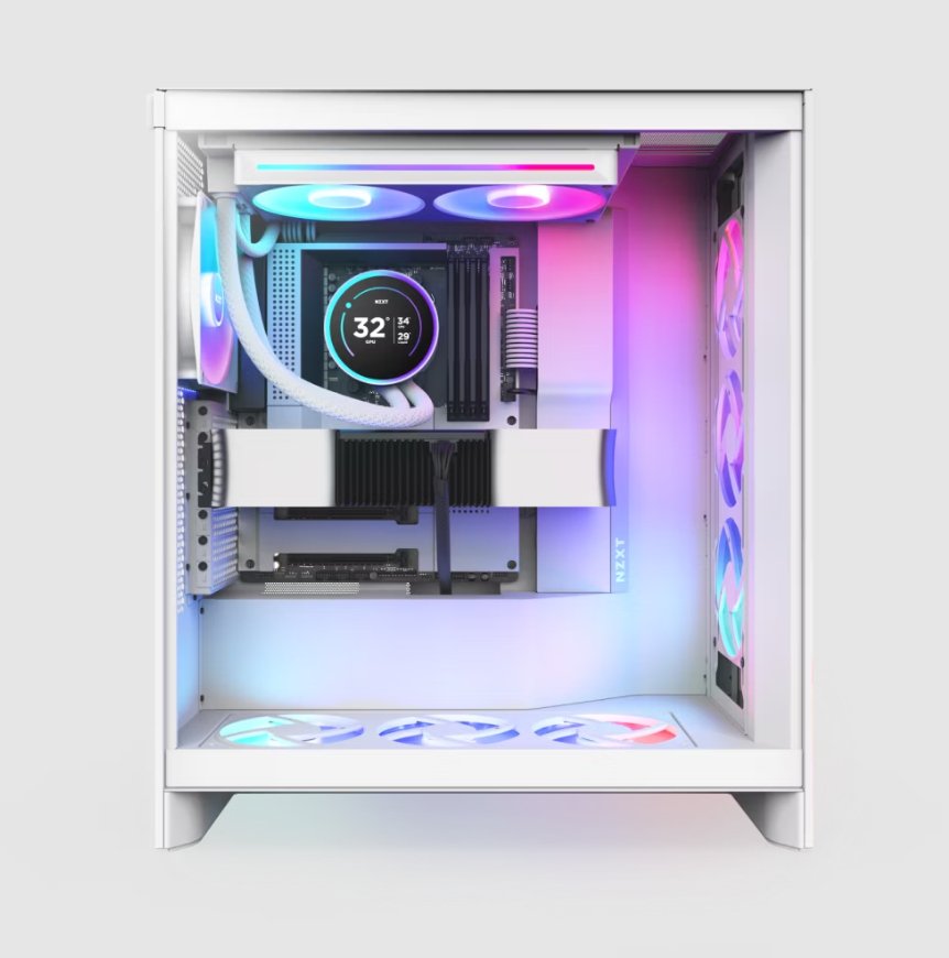Refrigerador Liquido Cpu Nzxt Kraken Elite 280 2x140 Blanco Rl-Kr28e-W1
