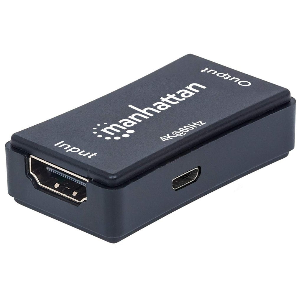 EAN 0766623207621 - Manhattan 207621 extensor audio/video Repetidor de señales AV Negro imagen 1