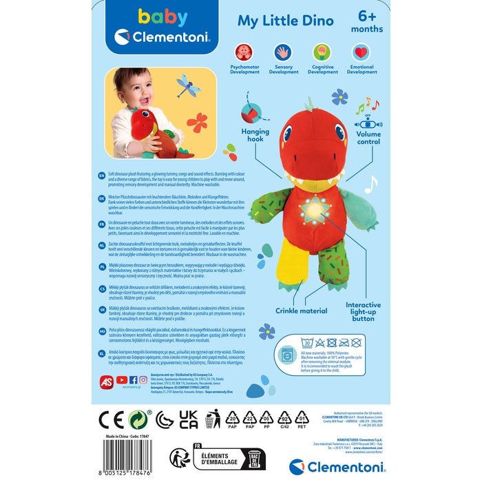 Peluche Clementoni Mi Pequeño Dino 17847