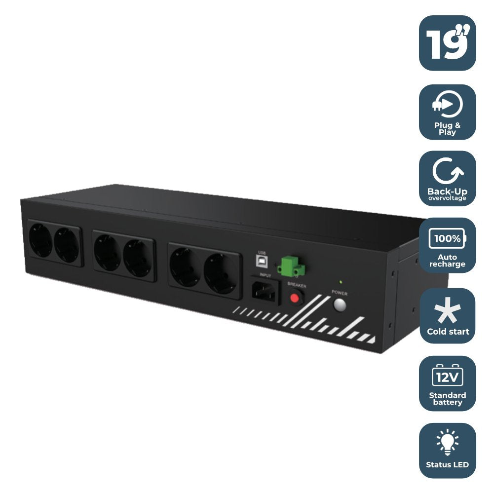 EAN 0745604518888 - Phasak PH 9202 sistema de alimentación ininterrumpida (UPS) Línea interactiva 800 kVA 480 W imagen 3