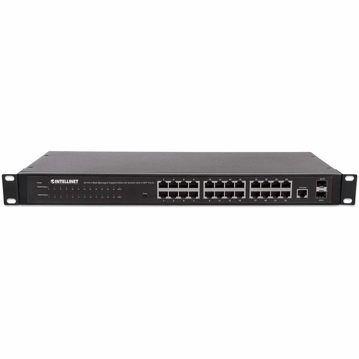 EAN 0766623560917 - Intellinet 560917 switch Gestionado Gigabit Ethernet (10/100/1000) 1U Negro imagen 6