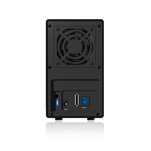 Icybox External Raid System For 2x3,5'' Sata I/Ii/Iii, Usb 3.0, Esata, Black