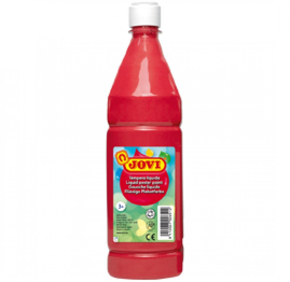 Jovi Témpera Líquida Paint Botella 1000ml Bermellón