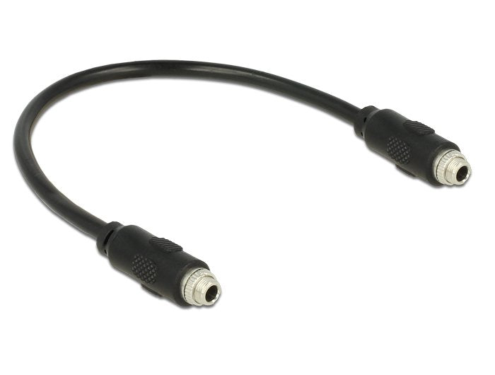 Delock 0.25m, 2x3.5mm Cable De Audio 0,25 M 3,5mm Negro