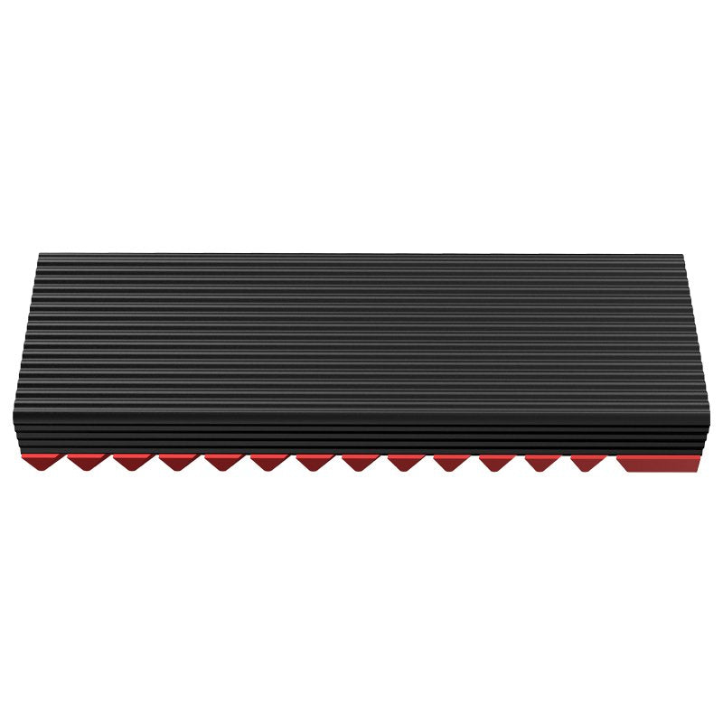 Jonsbo M.2-3 Red Sistema De Refrigeración Para Ordenador Unidad De Estado Sólido Disipador Térmico/Radiador Negro, Rojo 1 Pieza(S)
