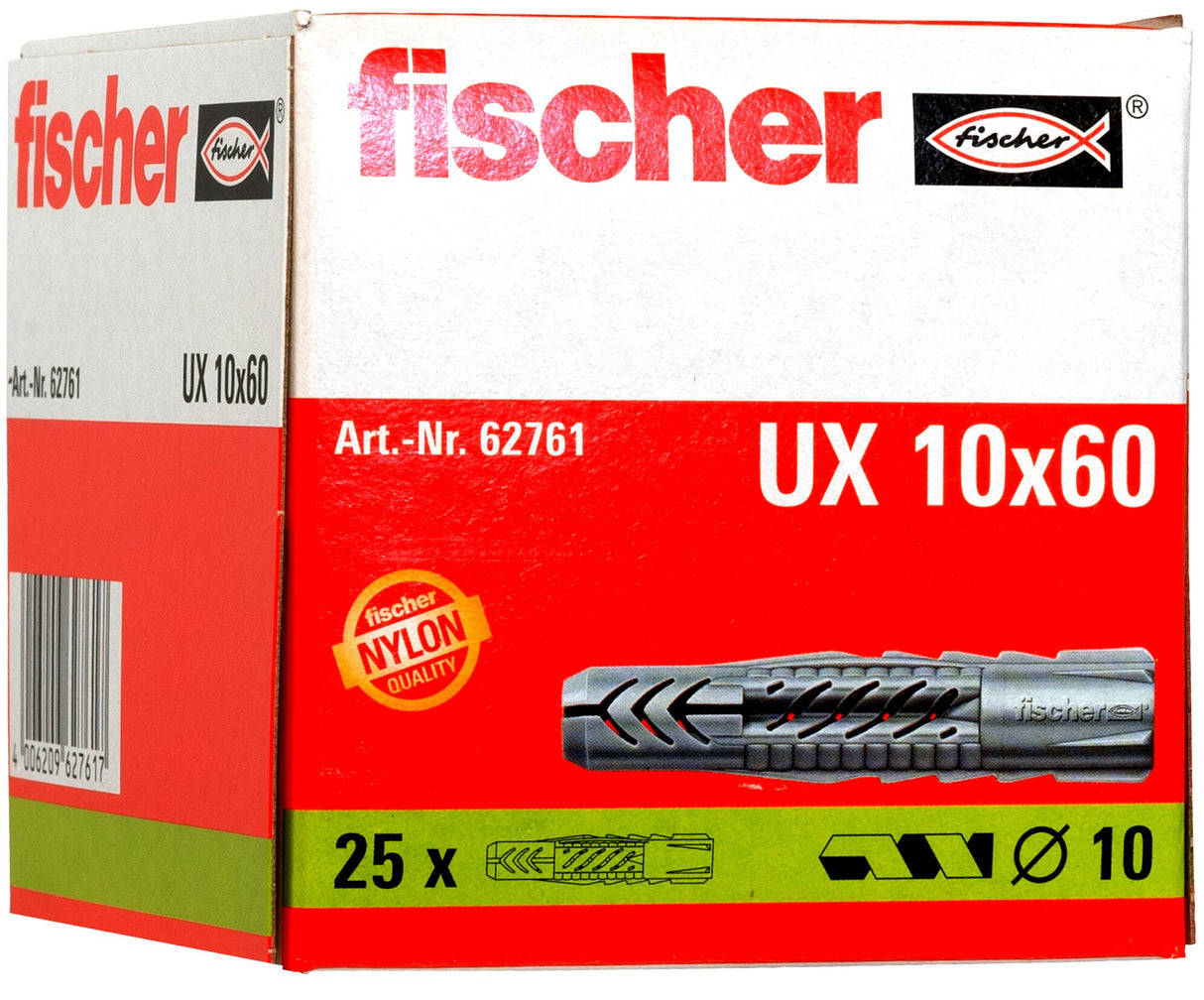 EAN 4006209627617 - Fischer 62761 tornillo de anclaje y taco 25 pieza(s) imagen 3
