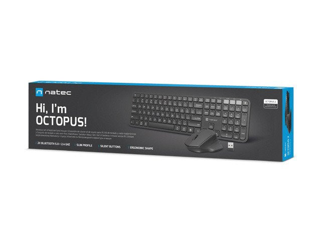 EAN 5901969437867 - NATEC OCTOPUS 2 teclado Ratón incluido Hogar / Oficina RF Wireless + Bluetooth QWERTY Internacional de EE imagen 20