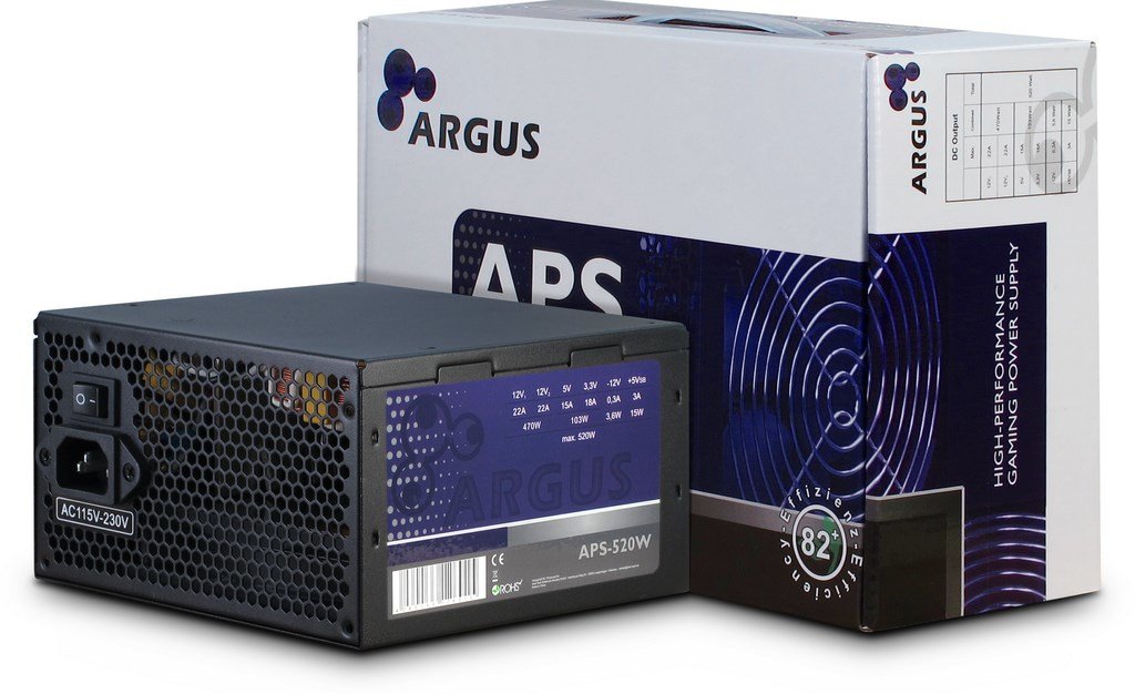 EAN 4260133126015 - Inter-Tech Argus APS unidad de fuente de alimentación 520 W 20+4 pin ATX ATX Negro imagen 3