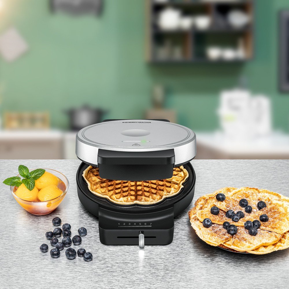 EAN 4001797831026 - Rommelsbacher WA 850 gofrera 1 barquillo(s) 850 W Negro, Plata imagen 2