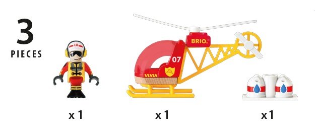 Brio World World Fire Department Helicóptero 33797