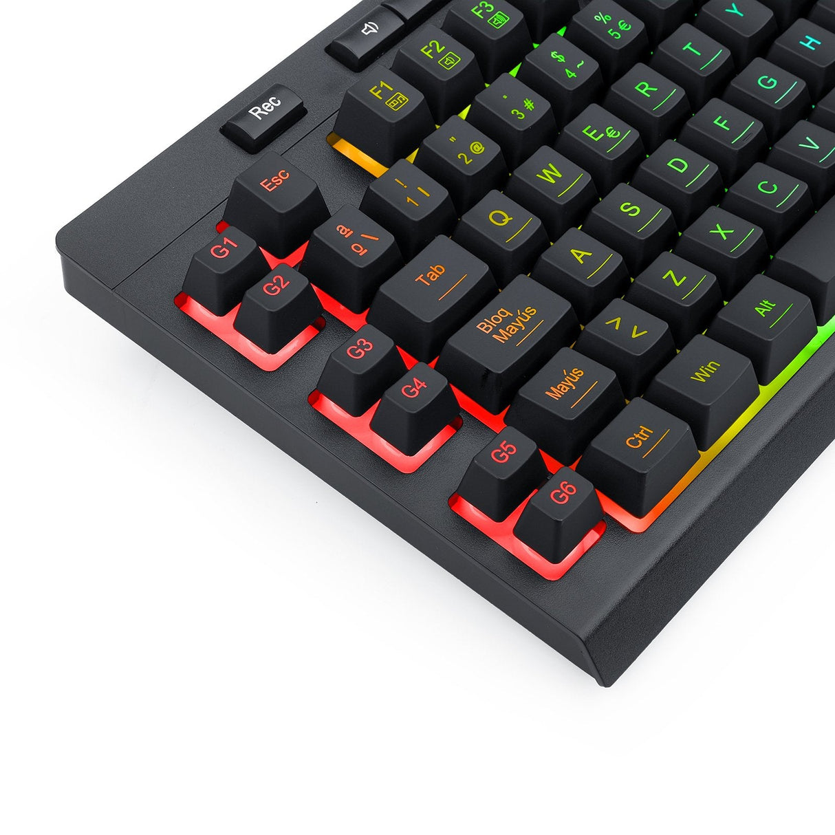 Redragon Shiva Teclado Gaming Membrana Rbg Reposamuñecas Español España Negro