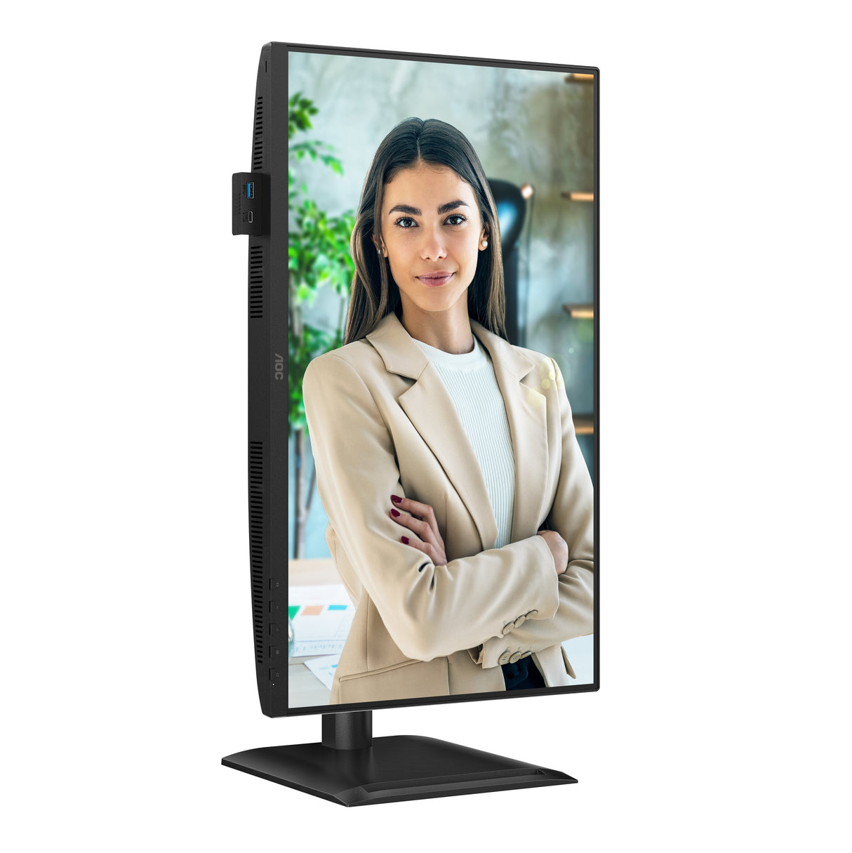 Monitor Aoc 24p4u 23.8" 1920 X 1080 Pixeles Full Hd Negro