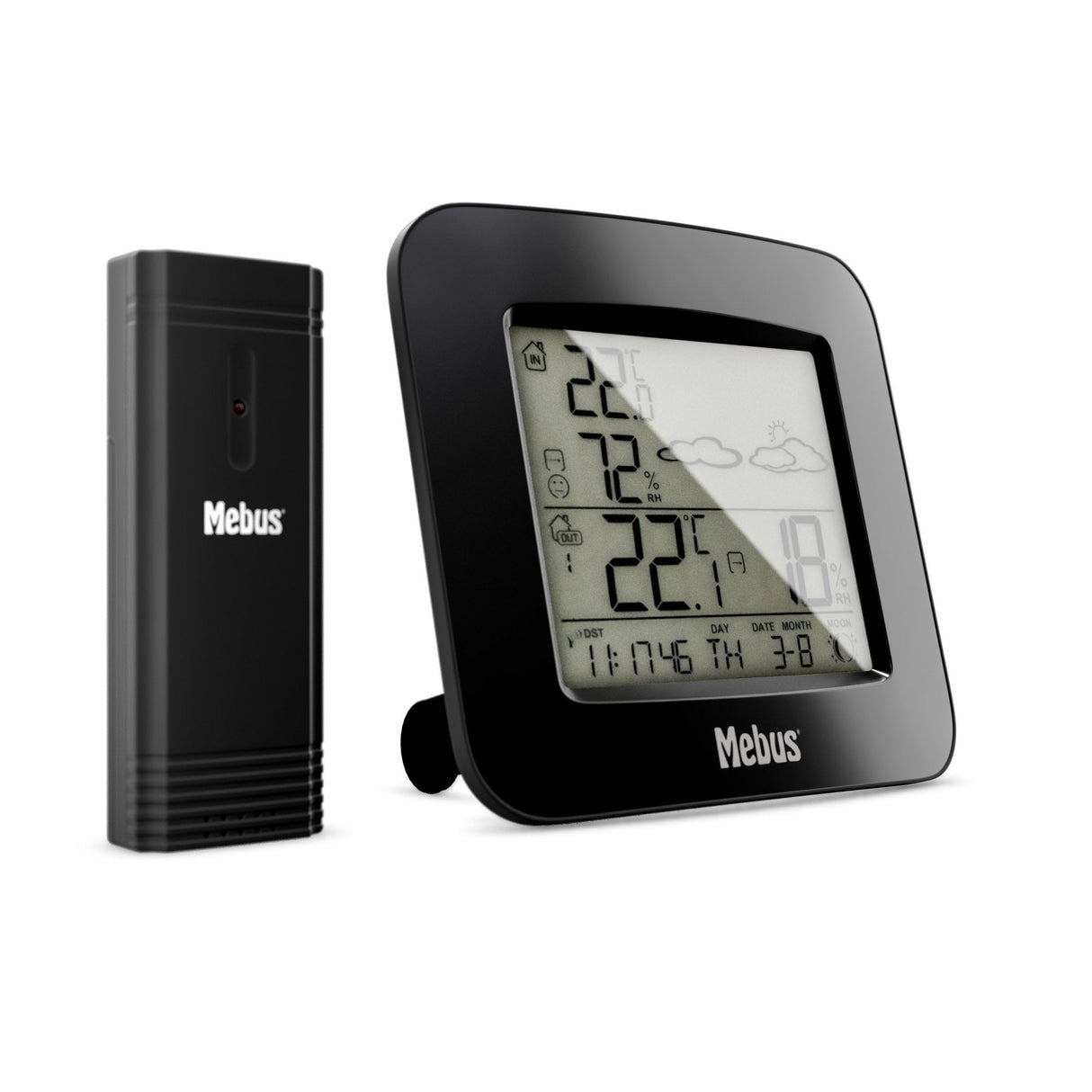 EAN 4007218407153 - Mebus 40715 Funk-Wetterstation Negro Batería imagen 4