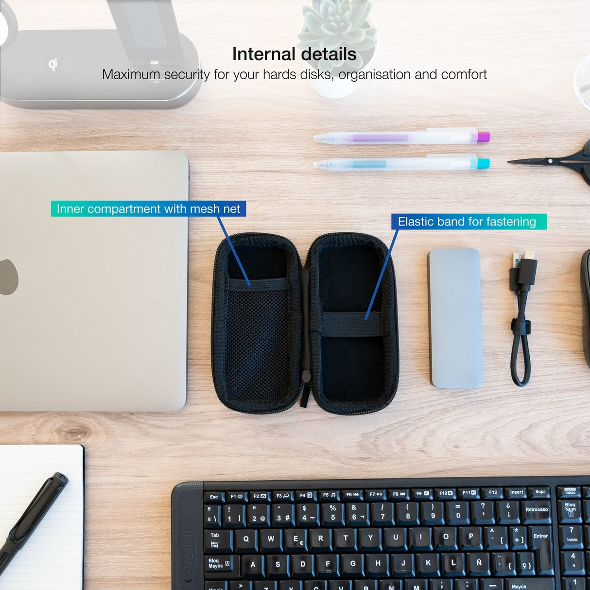 Tooq Estuche Protector Para Caja Externa M2 - Negro