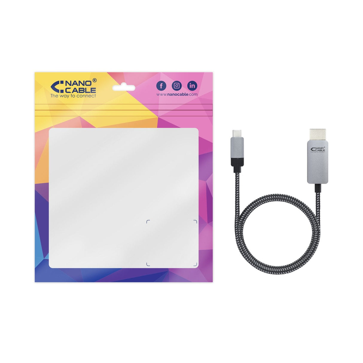 Nanocable Cable Conversor Usb-C Macho A Hdmi Macho 3m - Negro/Plata