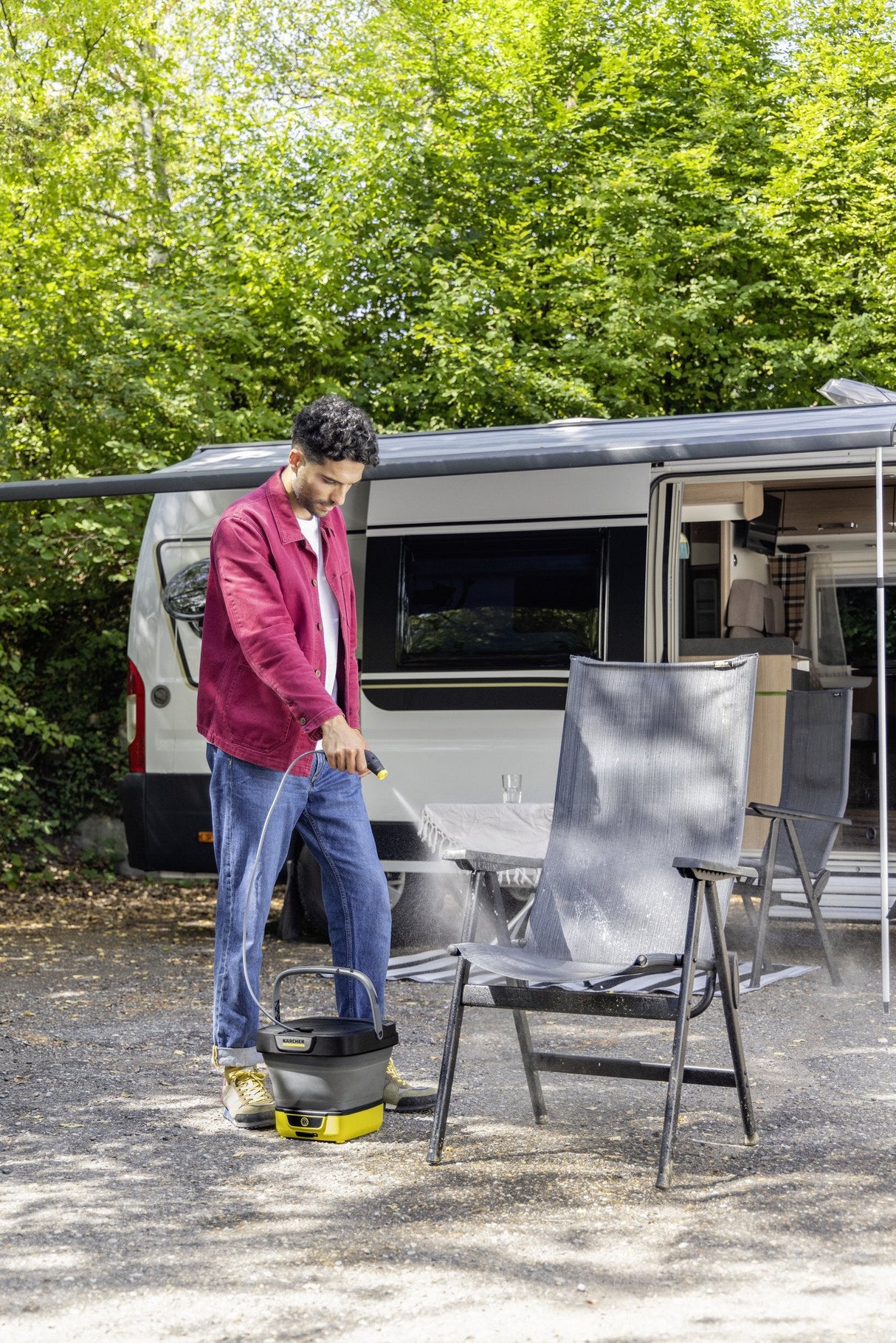 Hidrolimpiadora Kärcher Oc 3 Foldable Compacto Batería 120 L/H Negro, Blanco, Amarillo