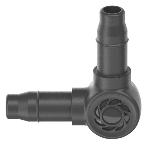 Gardena Micro-Drip-System Pieza En L De 4,6 Mm (3/16"), Conexión (Gris Oscuro, 10 Piezas 13212-20