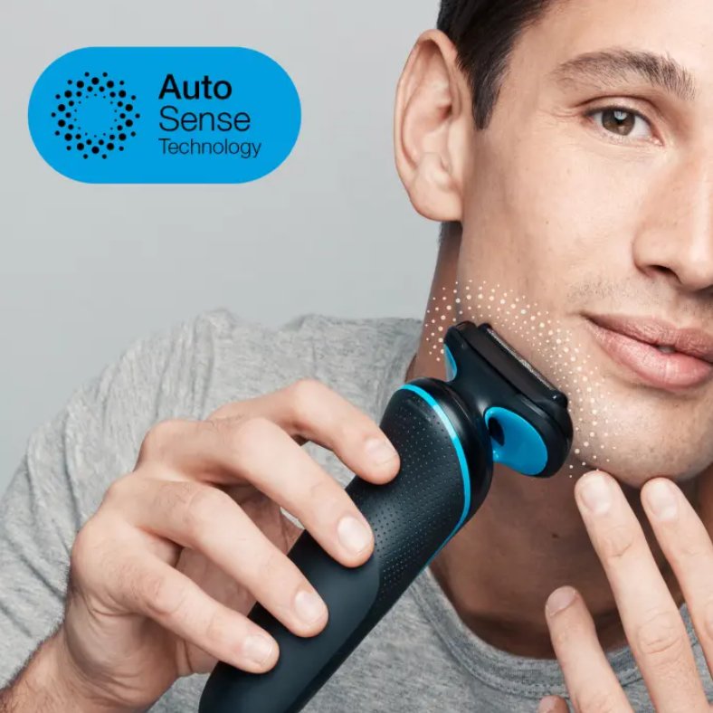 EAN 4210201432777 - Braun Series 5 51-B1820s Máquina de afeitar de láminas Negro, Azul imagen 4