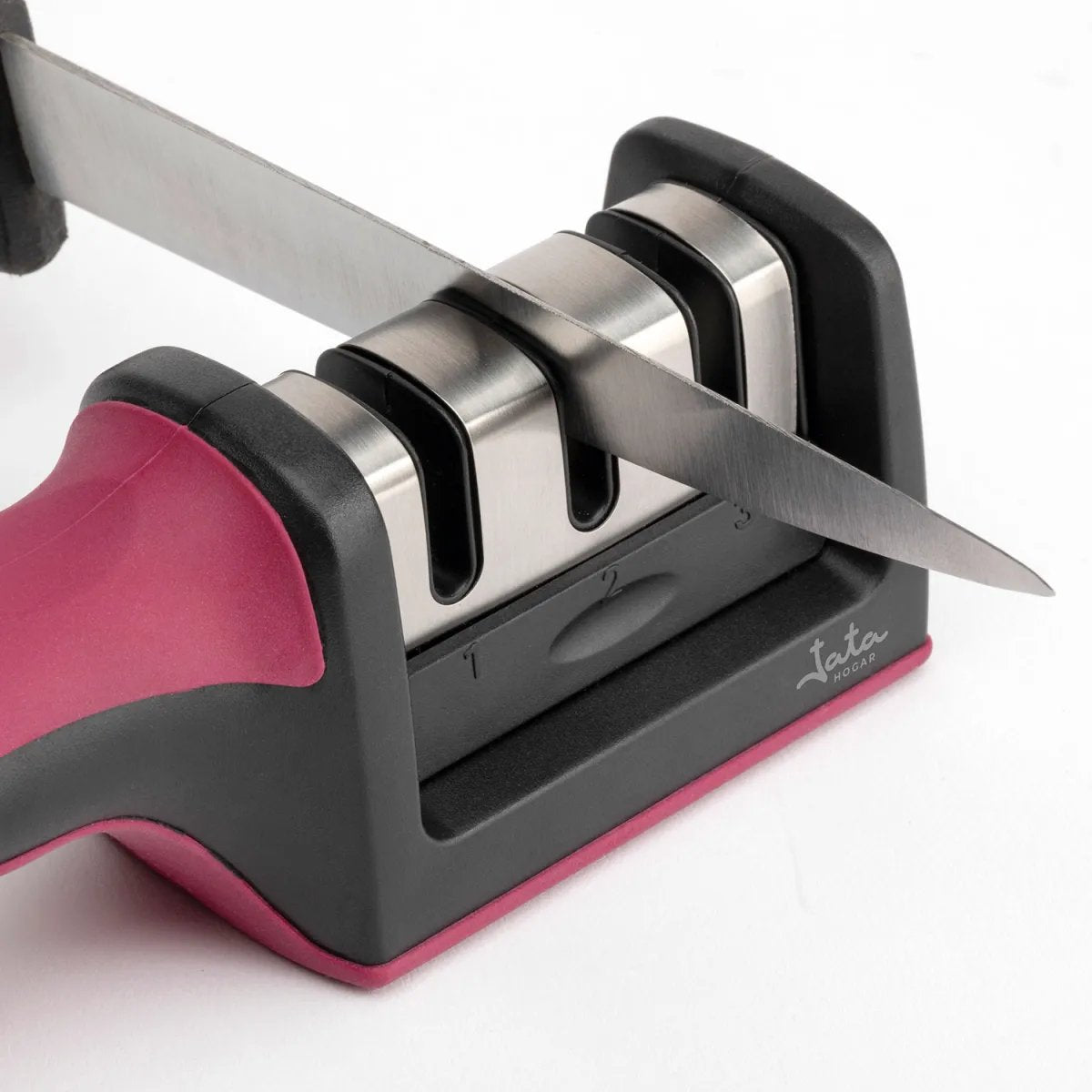 EAN 8436584383789 - JATA HACC4541 afilador de cuchillo Afilador de cuchillos de discos Negro, Rojo imagen 6