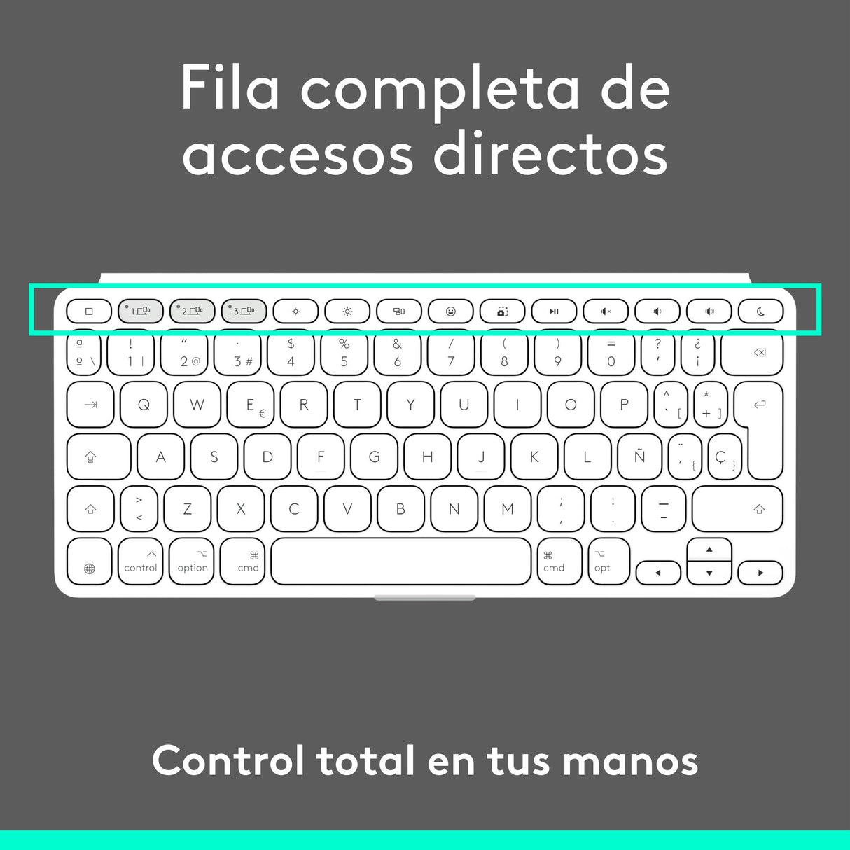 EAN 5099206126152 - Logitech 920-013011 teclado para móvil Español Bluetooth Gris, Blanco imagen 17