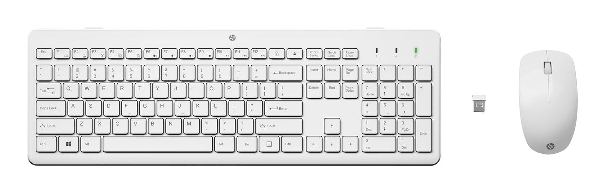 EAN 0195908430896 - HP 230 Wireless Mouse and Keyboard Combo White teclado Ratón incluido RF inalámbrico Blanco imagen 1