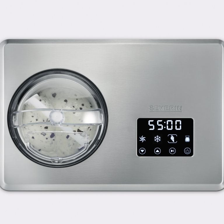 Heladera Severin 2 En 1 Ez 7405, Con Función De Yogur (Acero Inoxidable (Cepillado), 180 Vatios)