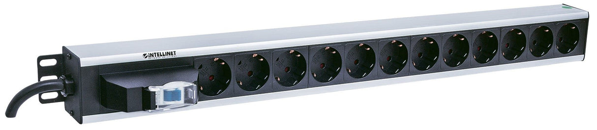 EAN 0766623711449 - Intellinet 711449 unidad de distribución de energía (PDU) 12 salidas AC Negro, Gris imagen 2