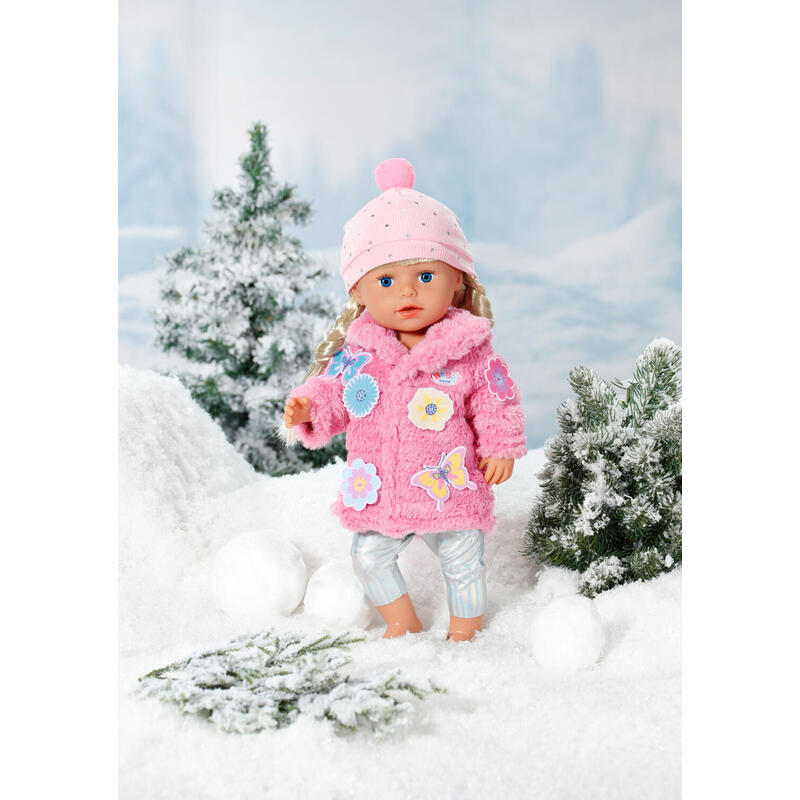 Baby Born Pink Coat Set 43cm Juego De Ropita Para Muñeca 833834