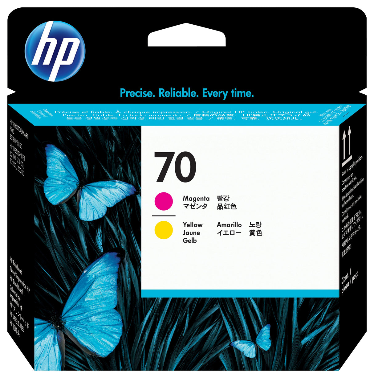 EAN 0882780390775 - HP 70 Magenta and Yellow DesignJet Printhead cabeza de impresora Inyección de tinta térmica imagen 3