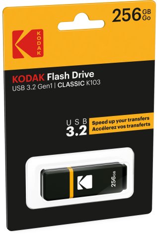 Pendrive Kodak K103 256gb Usb-A 3.2 Gen1 Negro