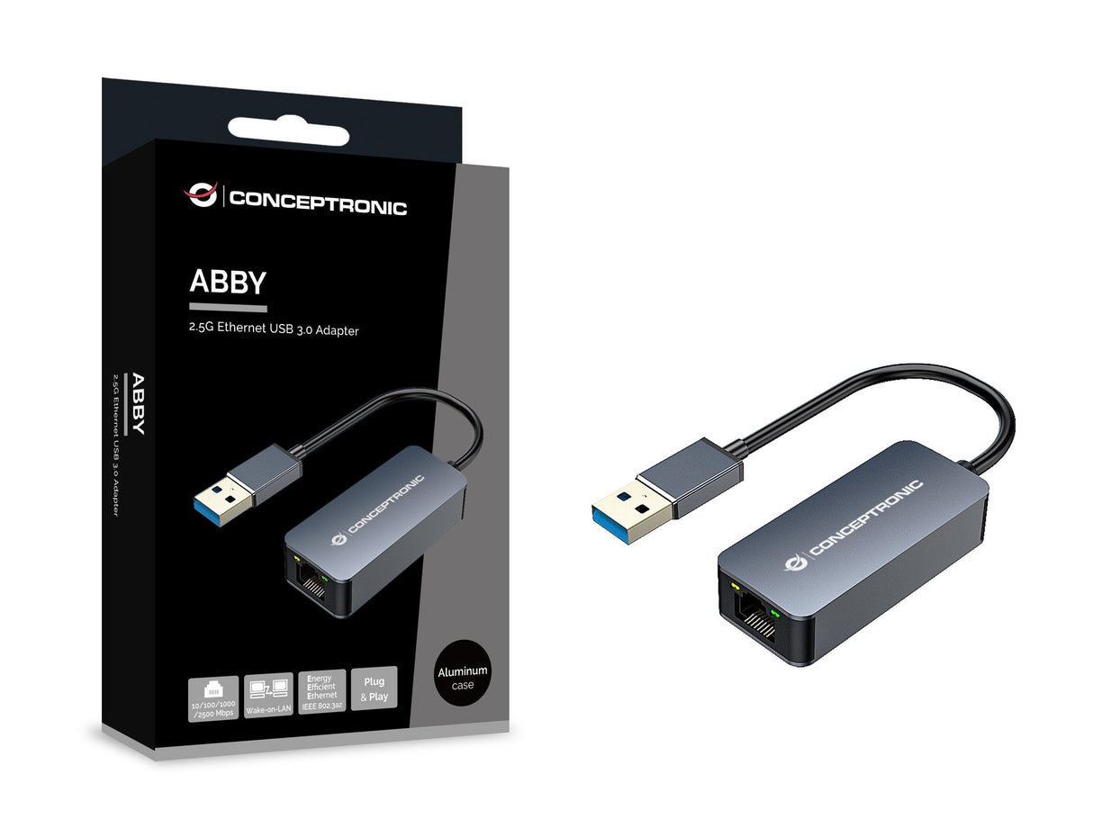 Conceptronic Adaptador Usb3.0-> Rj45 10 100 1000 2500 0.15m