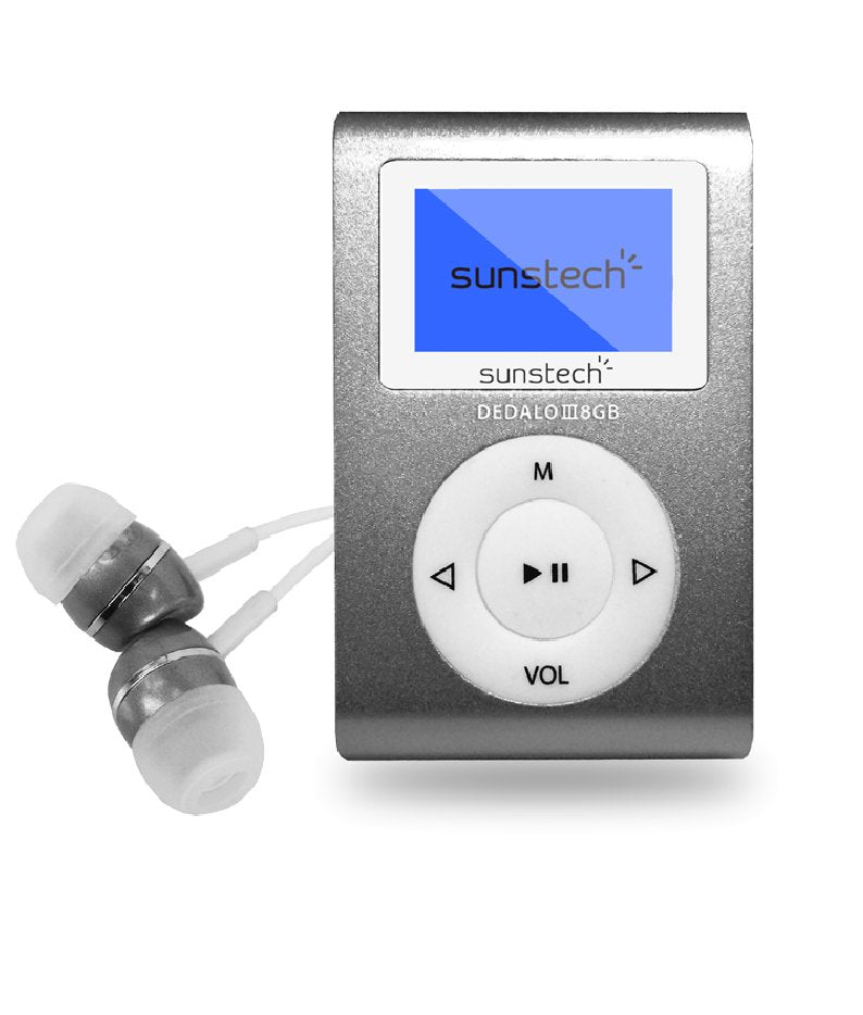 Reproductor Mp3 Sunstech Dedalo Iii 8gb Radio Fm Gris