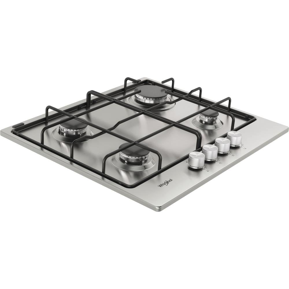 Whirlpool Tgml 650 Ix Hobs Plata Integrado Encimera De Gas 4 Zona(S)