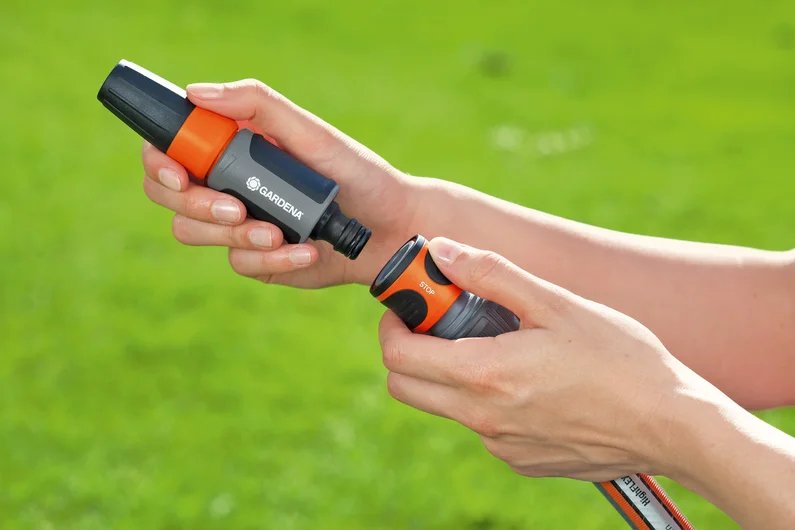 Gardena 18291-20 Pistola De Pulverización De Agua O Boquilla Boquilla De Lavado Negro, Gris, Naranja, Plata