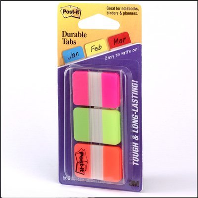 EAN 0021200975943 - 3M 686-PGO lengüeta de índice Separador en blanco con pestaña Verde, Naranja, Rosa imagen 4