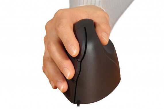 Bakker Elkhuizen Evoluent Ratón Vertical Con Cable Derecho