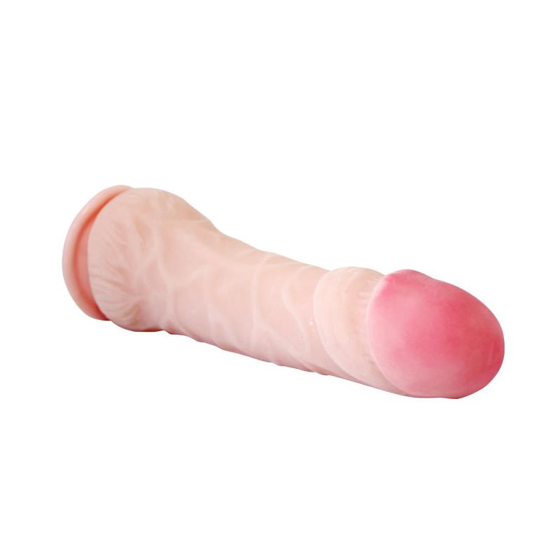 Dildo Baile Con Ventosa Color Natural 23.5 Cm