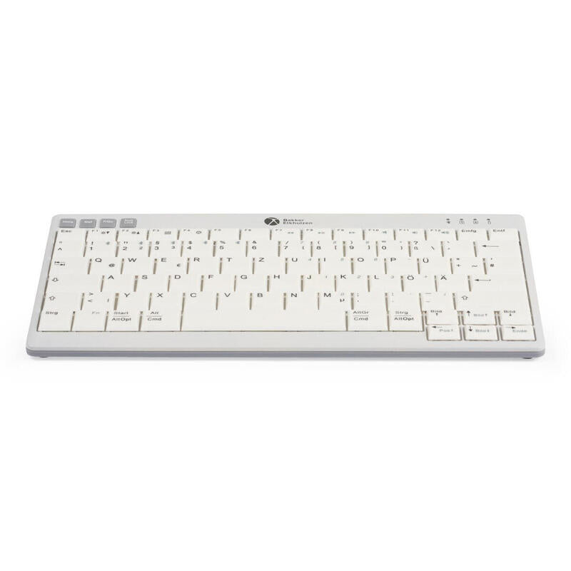 Bakkerelkhuizen Ultraboard 950 V2 Teclado Hogar Usb + Bluetooth Qwerty Inglés Del Reino Unido Gris Oscuro, Gris Claro