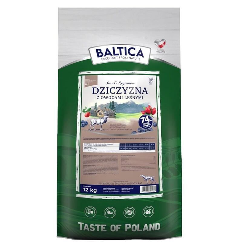 Baltica Flavours Of Regions Venison With Forest Fruits Medium And Large Breeds - Alimento Seco Para Perros - 12kg