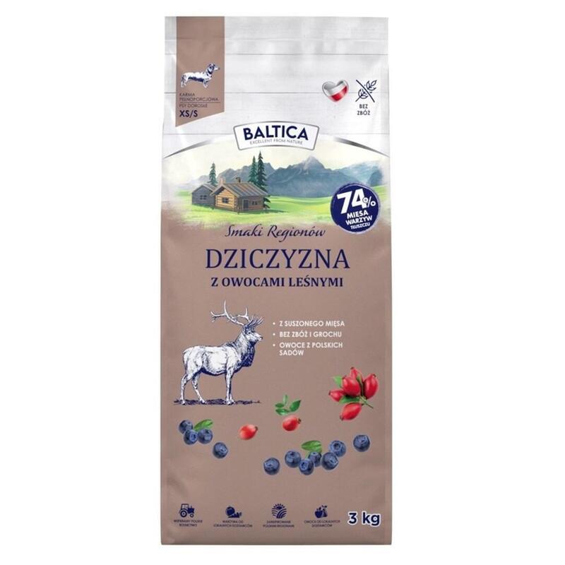 Baltica Flavours Of Regions Venison With Forest Fruits Small Breeds - Alimento Seco Para Perros - 3kg