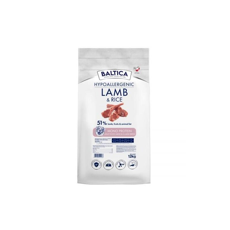 Baltica Nutraceutic Hypoallergenic Lamb & Rice L / Xl 12kg