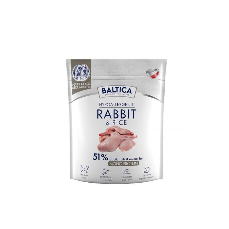 Baltica Nutraceutic Hypoallergenic Rabbit & Rice M 1kg