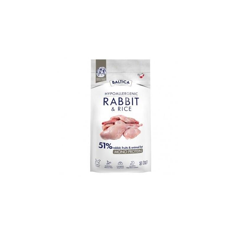 Baltica Nutraceutic Hypoallergenic Rabbit & Rice M 3kg