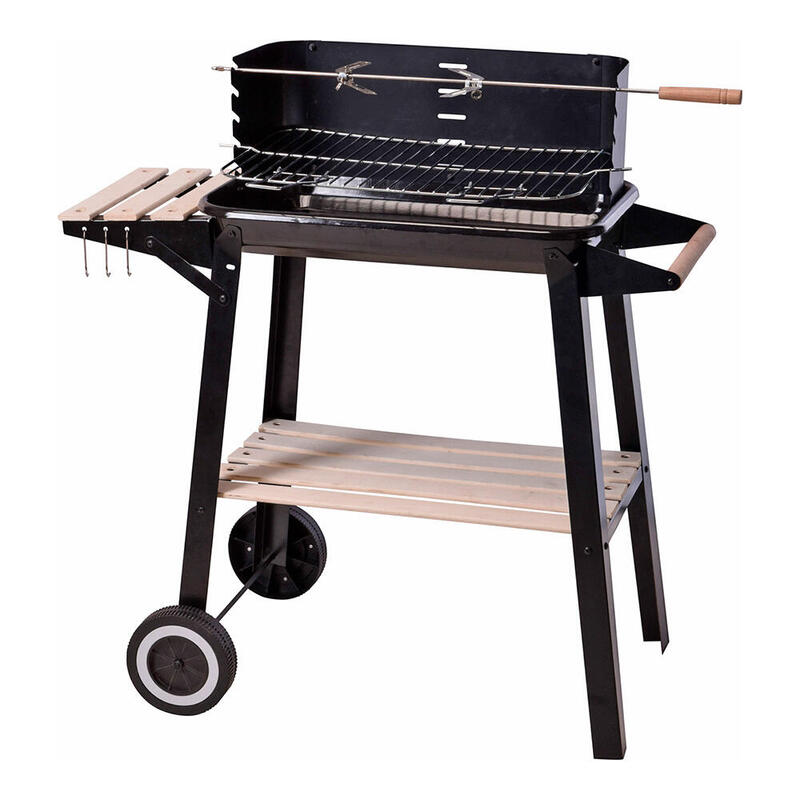 Barbacoa Rectangular De Carbon 54x34x6.5cm