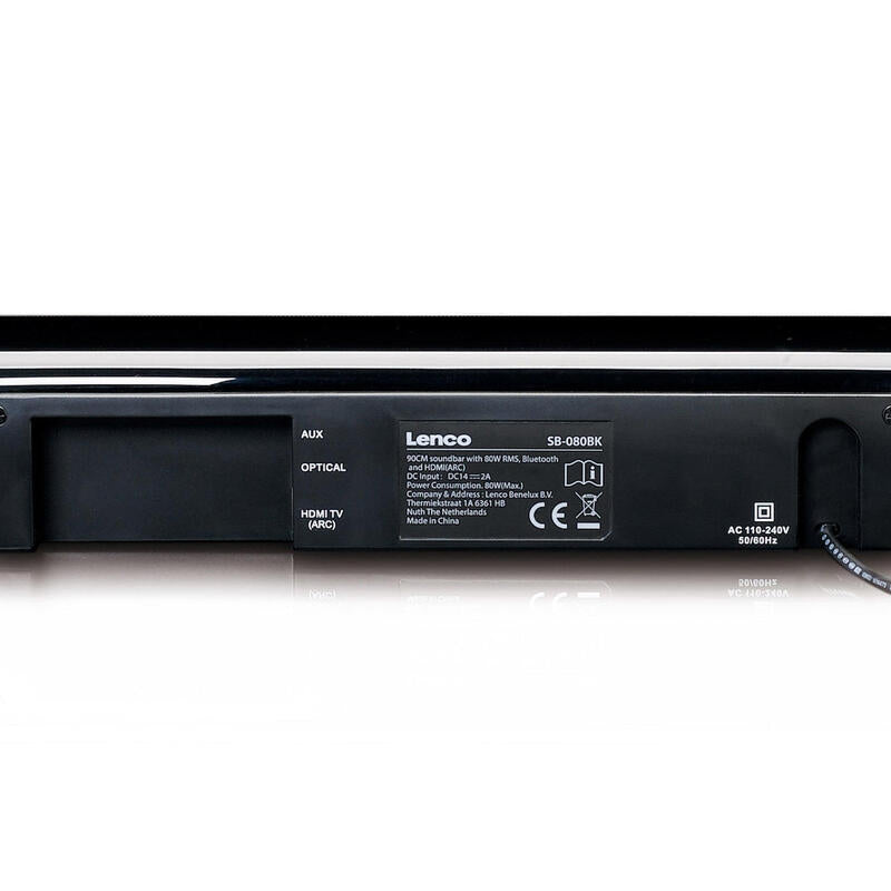 Barra De Sonido Lenco Sb-080bk Black