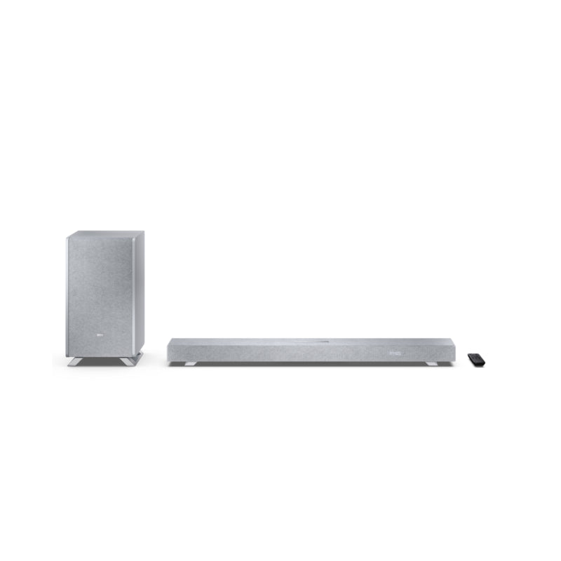Barra De Sonido Sharp Ht-Sbw53121(Sl) Q 3.1.2 Dolby Atmos Dts:X Con Subwoofer Inalámbrico, Color Plata