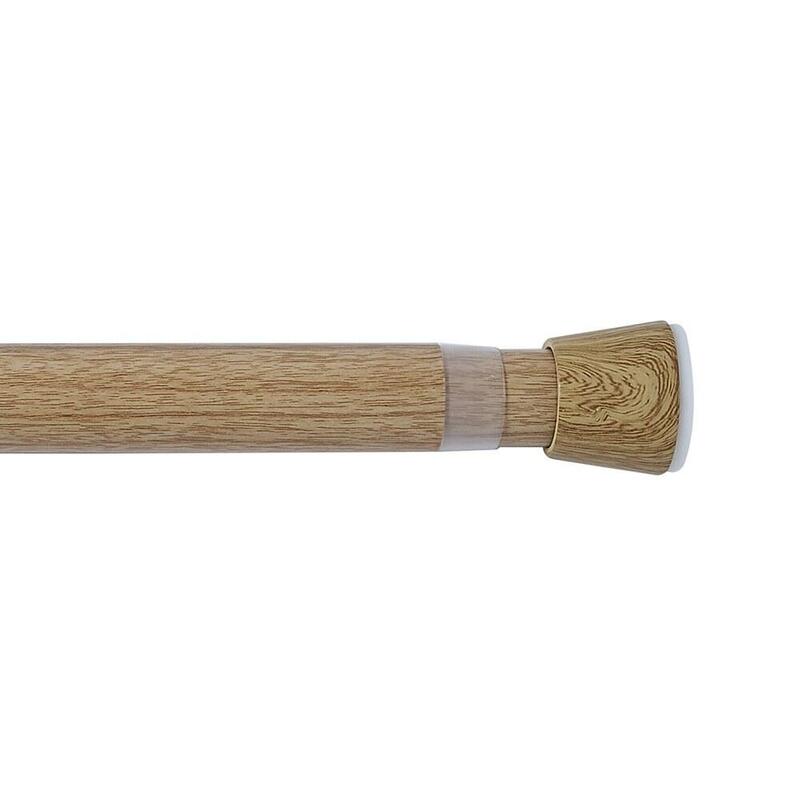Barra Extensible Multiuso A Presión Sin Taladro, Madera, Ø2,8 - 2,5 X 140 - 250 Cm