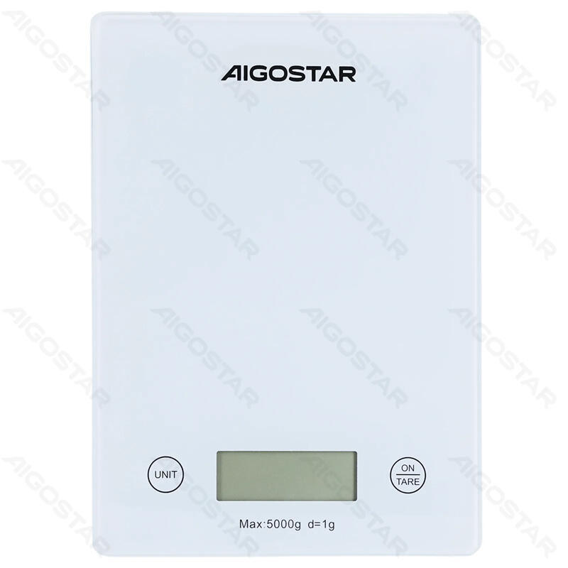 Bascula De Cocina De 5 Kg Blanco Aigostar