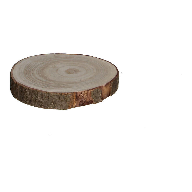 Base Decorativa Tronco De Madera Ø20x3cm